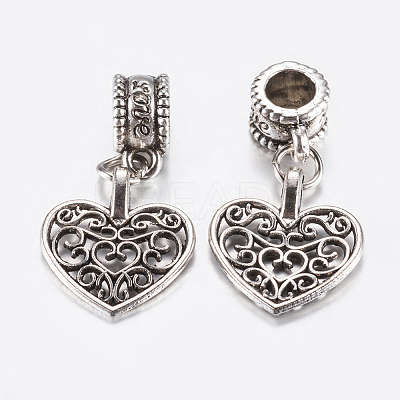 Tibetan Style Alloy European Dangle Charms LS-PALLOY-F199-28AS-1