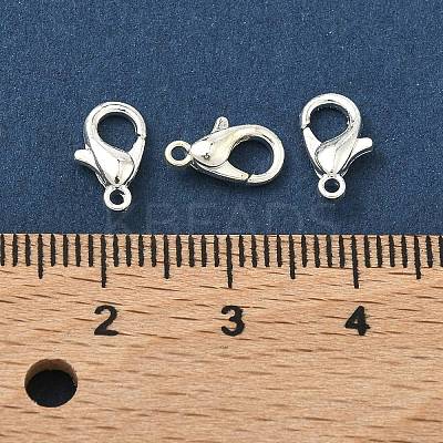 Zinc Alloy Lobster Claw Clasps PALLOY-R042-301-S-NF-1