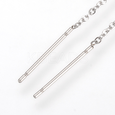 Tarnish Resistant 304 Stainless Steel Earring Findings X-STAS-S070-1