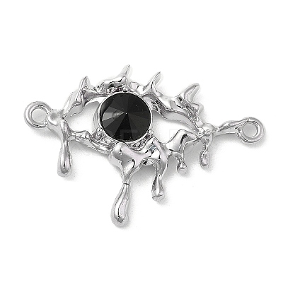 Alloy Jet Rhinestone Pendants PALLOY-P294-01P-02-1