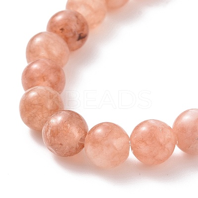 Gemstone Bead Stretch Bracelets BJEW-JB09126-1