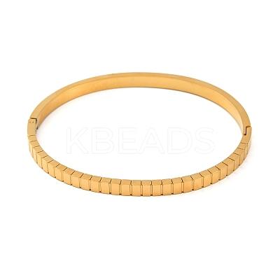 Ion Plating(IP) 304 Stainless Steel Hinged Bangles for Women BJEW-D048-12G-1