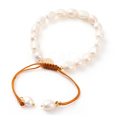 Adjustable Nylon Thread Braided Bead Bracelets BJEW-JB05802-04-1