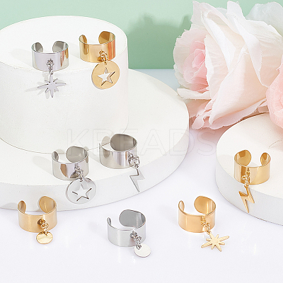 304 Stainless Steel Rings RJEW-UN00025-1