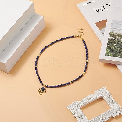 Mixed Natural Gemstone Beaded Necklaces NJEW-JN04226-1