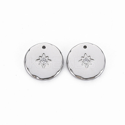 304 Stainless Steel Charms STAS-N097-091P-NR-1