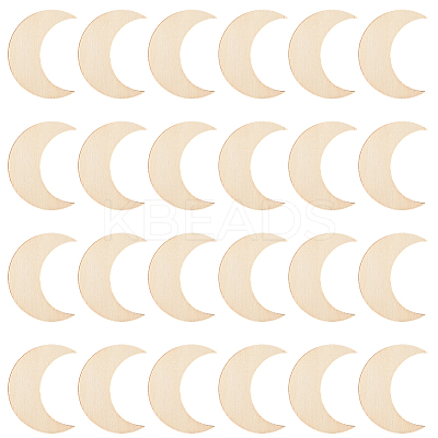 50Pcs Wood Cutouts DIY-SP0004-64D-01-1