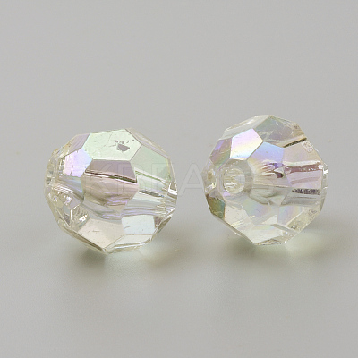 Transparent Acrylic Beads TACR-Q241-06-6mm-1