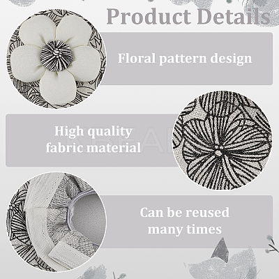 4Pcs 2 Colors Polyester Door Knob Cover DIY-FG0007-09-1