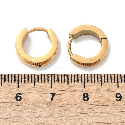 304 Stainless Steel Polishing Effect Hoop Earrings EJEW-M001-31G-1