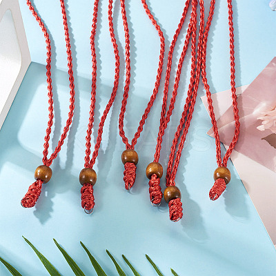 Adjustable Waxed Polyester Cord Necklace Making NJEW-TAC0029-1