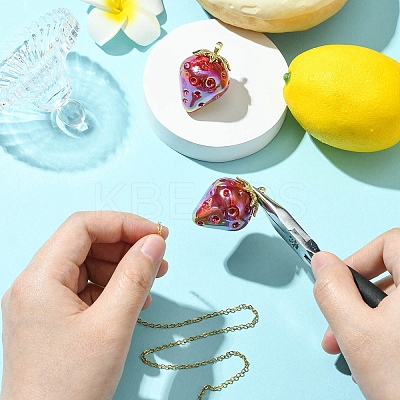 2Pcs Electroplate Resin Pendants RESI-CJC0817-001G-1