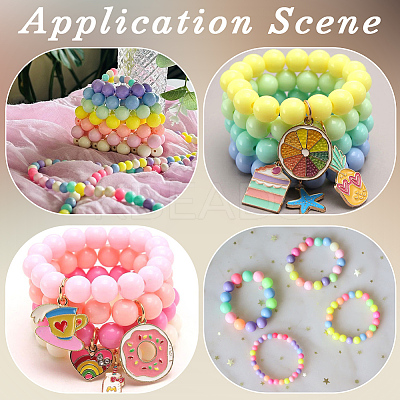 1560Pcs 24 Colors Opaque Acrylic Beads MACR-PA0001-62B-1