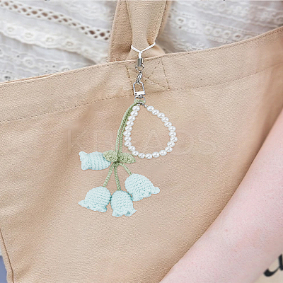 1Pc Flower Alloy Pendant Decorations KEYC-LP0001-25C-1