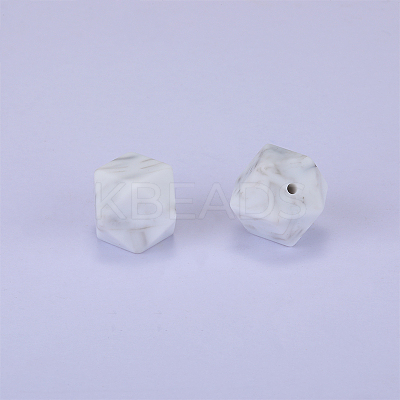 Hexagonal Silicone Focal Beads SI-JX0020A-63-1