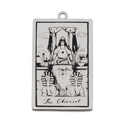 Non-Tarnish 201 Stainless Steel Pendants STAS-S105-LA211-5-1