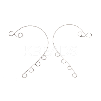 Tarnish Resistant 316 Stainless Steel Ear Cuff Findings LS-X-STAS-H148-04P-1
