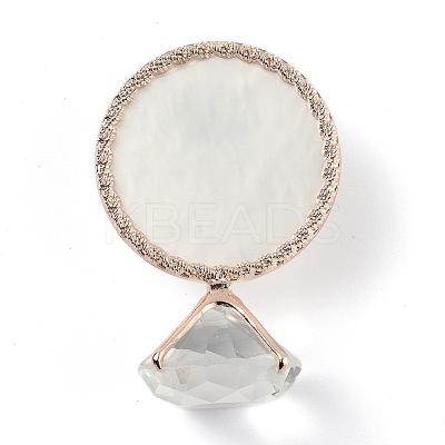 Resin Nail Art Palettes with Diamond Base Nail Mixing Palette Polish Color Mixing Plate Nail Holder ODIS-H001-A01-RG-1
