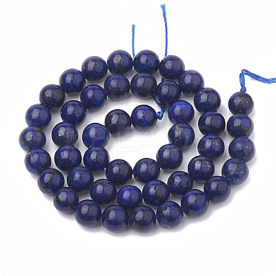 Natural Lapis Lazuli Beads Strands G-S295-18-8mm-1