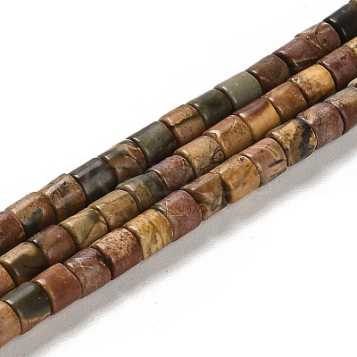 Natural Picasso Stone/Picasso Jasper Beads Strands G-F765-F02-01-1