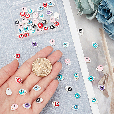 50Pcs Natural Freshwater Shell Charms SHEL-SC0001-22-1