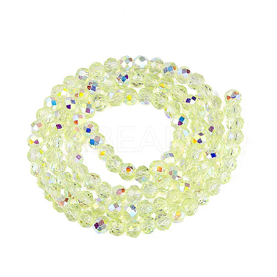 Transparent Glass Beads Strands EGLA-N016-6mm-07-1