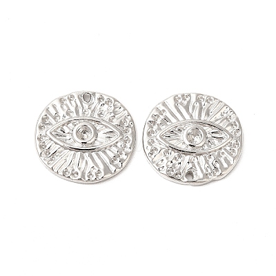Tarnish Resistant 304 Stainless Steel Pendant Rhinestone Settings STAS-L268-021P-1