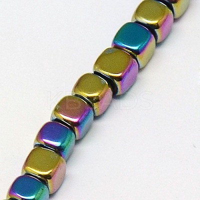 Electroplate Non-magnetic Synthetic Hematite Beads Strands G-J172-2x2mm-03-1