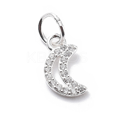 925 Sterling Silver Cubic Zirconia Pendants STER-Q001-02S-01-1