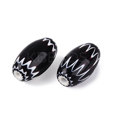 Handmade Millefiori Glass Barrel Beads LA-N002-03A-1