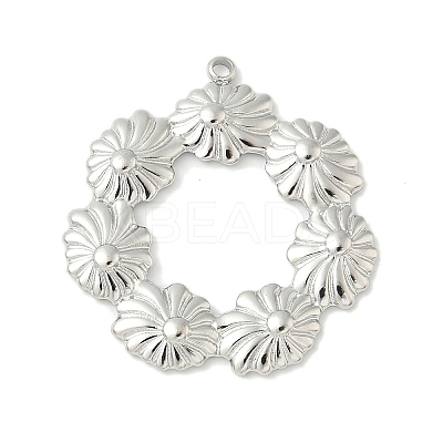 304 Stainless Steel Pendants STAS-L293-09C-P-1