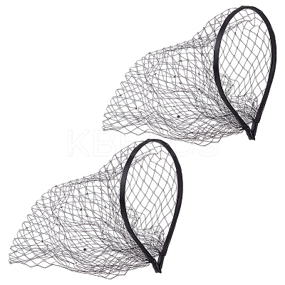 Polyester Rhinestone Claw Hair Hair Bands PHAR-WH0020-06A-1