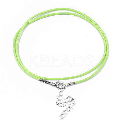 Waxed Cotton Cord Necklace Making MAK-S032-1.5mm-B05-1