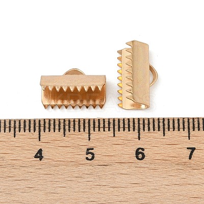 304 Stainless Steel Ribbon Crimp Ends STAS-E471-05K-G-1