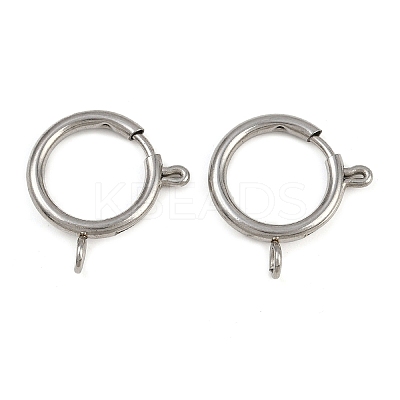 304 Stainless Steel Spring Ring Clasps LS-STAS-B095-05I-P-1