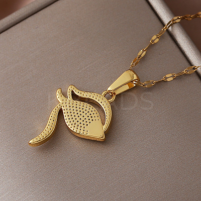 Vintage 304 Stainless Steel Glass Eye of Ra Pendant Necklaces for Women EQ3909-1