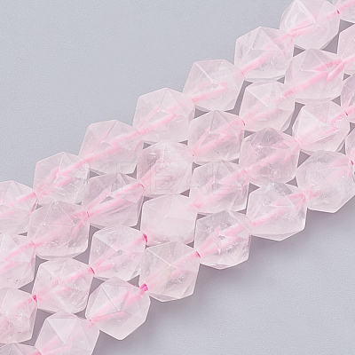 Natural Rose Quartz Beads Strands G-S332-10mm-013-1