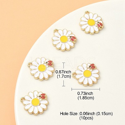 Eco-Friendly Alloy Enamel Pendants ENAM-YW0003-54-1