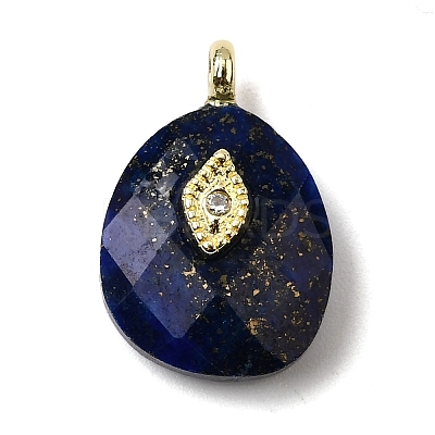 Dyed Natural Lapis Lazuli Pendants G-Z090-01G-07-1