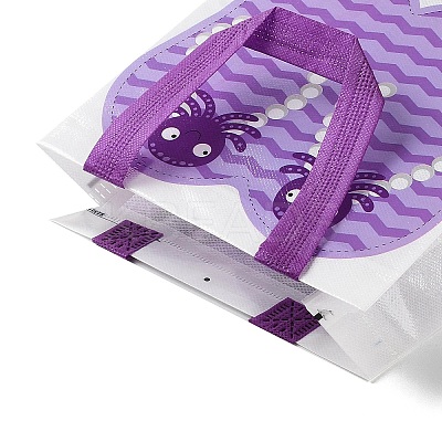 Summer Beach Theme Printed Flip Flops Non-Woven Reusable Folding Gift Bags with Handle ABAG-F009-E06-1