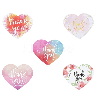 Coated Paper Thank You Greeting Card DIY-FS0007-76A-1
