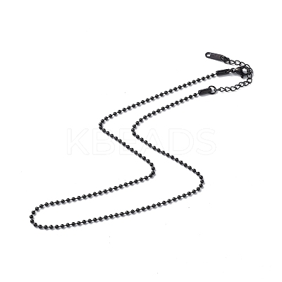 304 Stainless Steel Ball Chain Necklace for Men Women NJEW-K245-017C-1