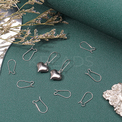 10Pcs 925 Sterling Silver Hoop Earrings STER-BBC0001-81-1