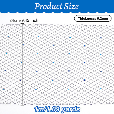Gauze Bridal Veils AJEW-WH0314-489E-1