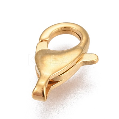 304 Stainless Steel Lobster Claw Clasps X-STAS-I100-20G-1