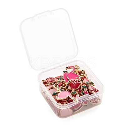 36Pcs 6 Style Valentine's Day Alloy Enamel Pendants ENAM-LS0001-72-1