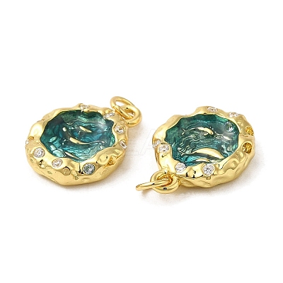 Rack Plating Brass Charms KK-C030-29G-1