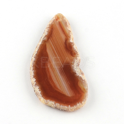 Dyed Mixed Shape Natural Agate Gemstone Big Pendants G-R300-03-1