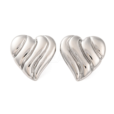 Tarnish Resistant 304 Stainless Steel Stud Earrings EJEW-G395-11P-1