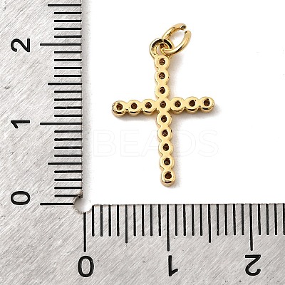 Brass Micro Pave Cubic Zirconia Pendants KK-I360-006G-04-1